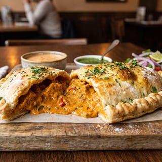 Chicken Korma Calzone