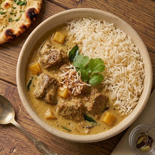 Coconut Lamb Curry.