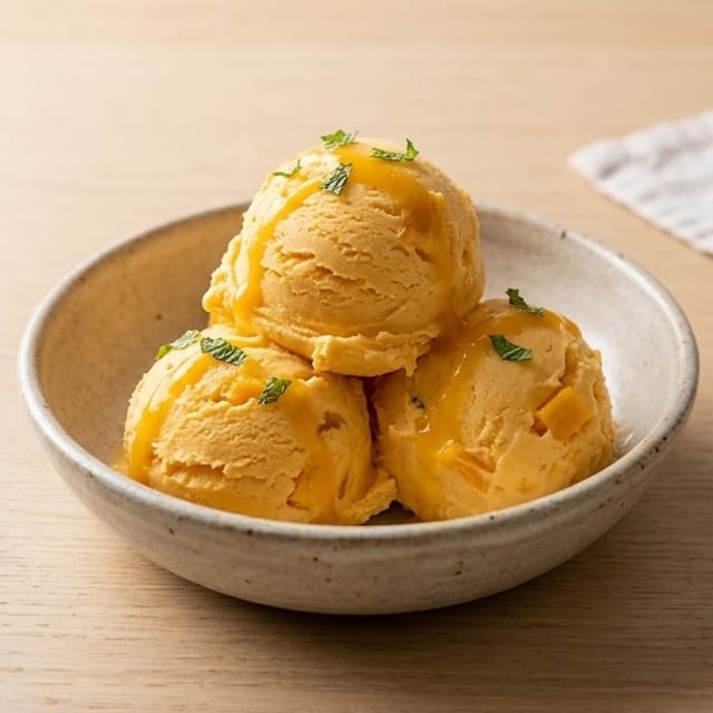 Mango Ice Cream (3 Scoops).