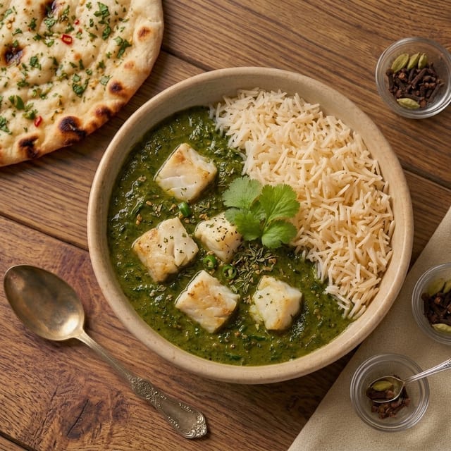 Spinach with Fish/Shrimp.