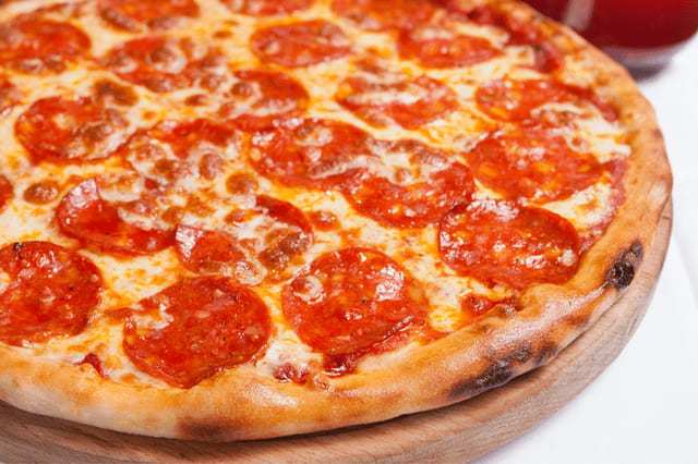 Gluten-Free Pepperoni Pizza.